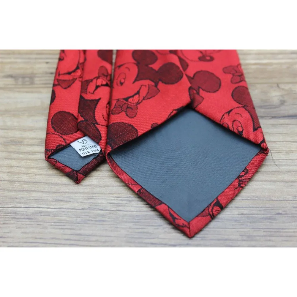 Balancine The Tie Works‎ vintage Mickey Mouse Disney red tie